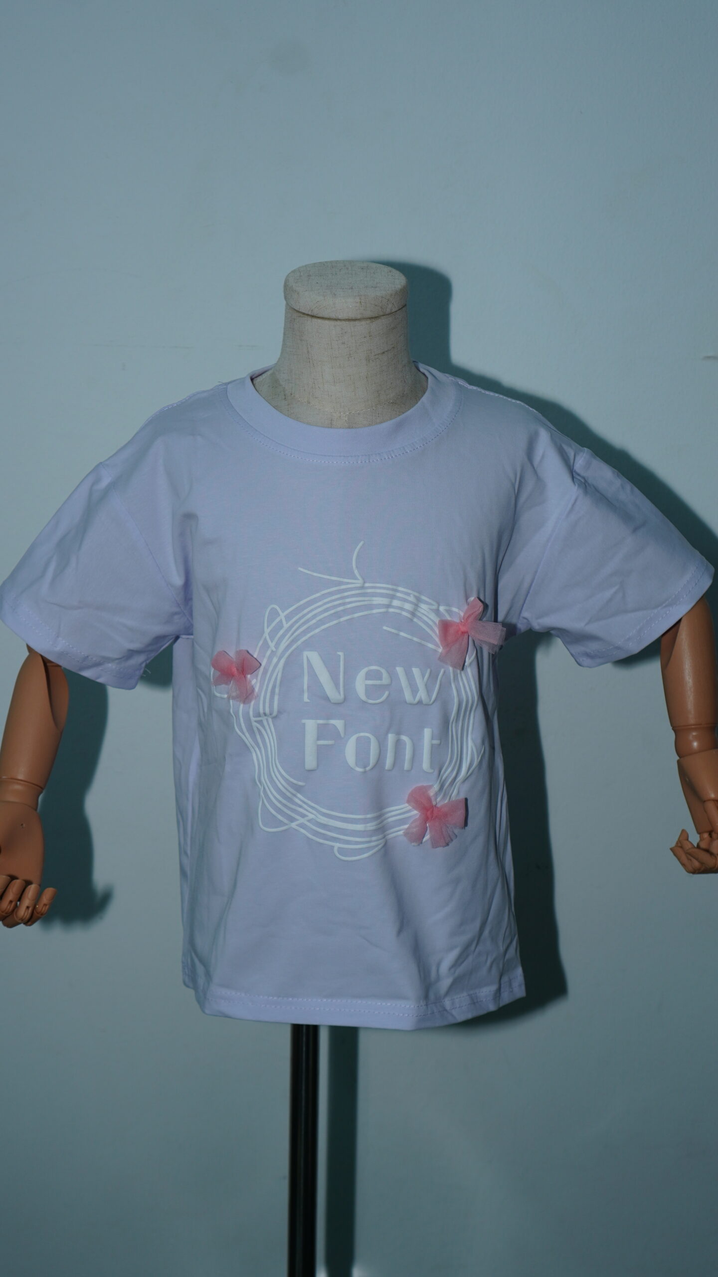 New Font Lilac Printed Tee - Image 2