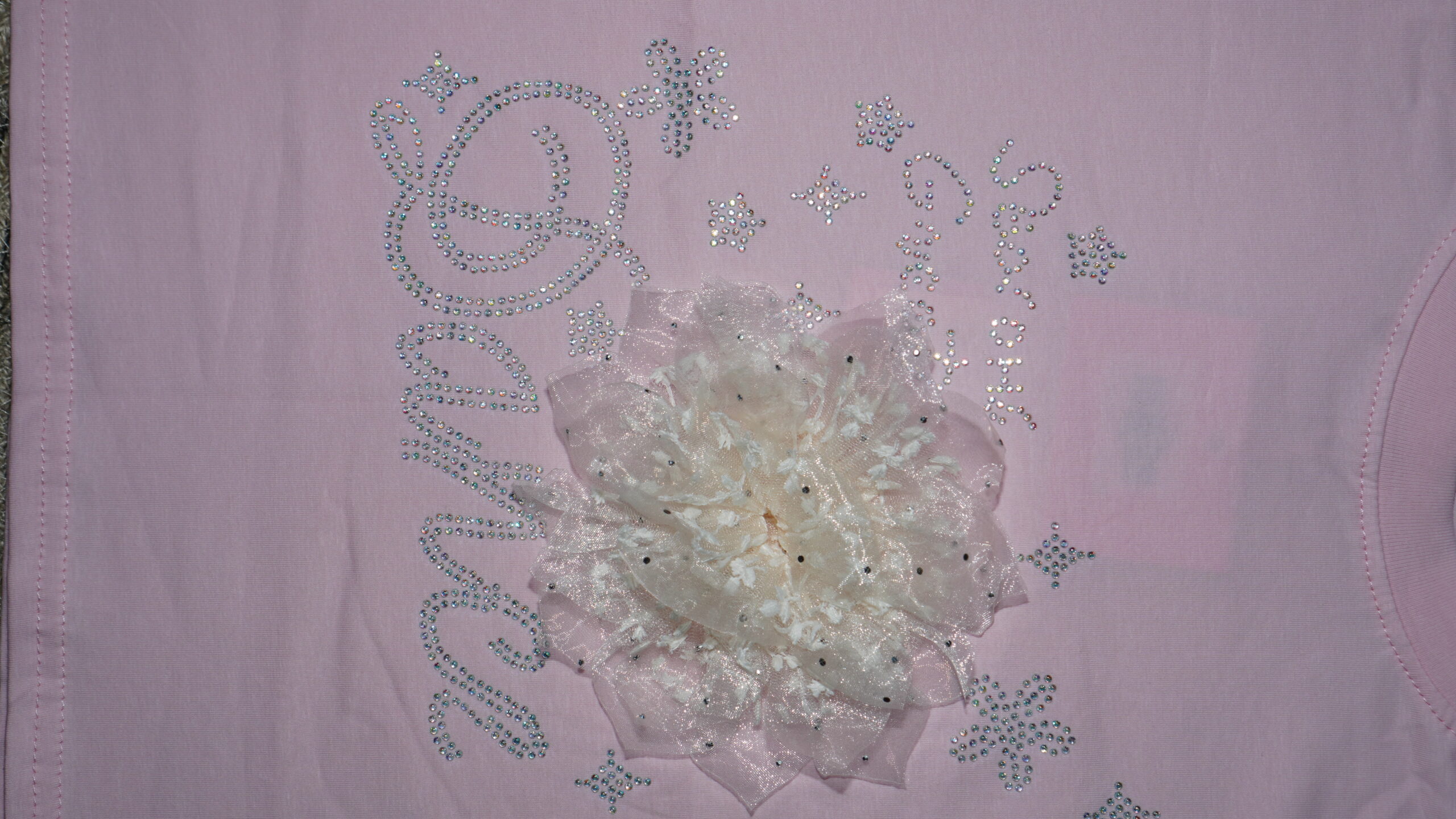 Pink Dance 3D Floral Tee - Image 5