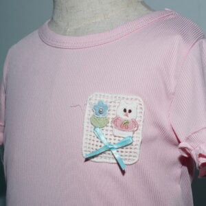 Ribbed Tee & Denim Shorts