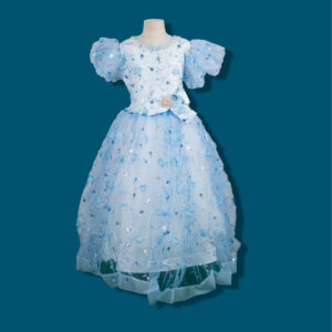 Ice Blue Crystal Princess Gown