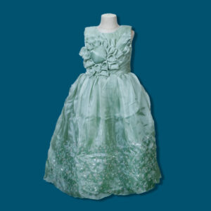 Mint Floral Party Gown