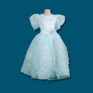 Aquamarine Floral Dream Gown