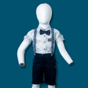Dapper Navy Suspenders Set
