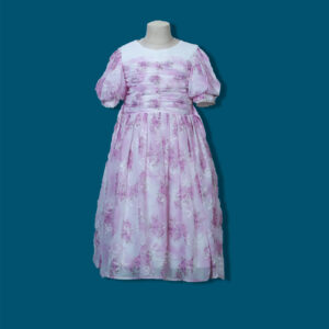 Floral Pearl Chiffon Gown