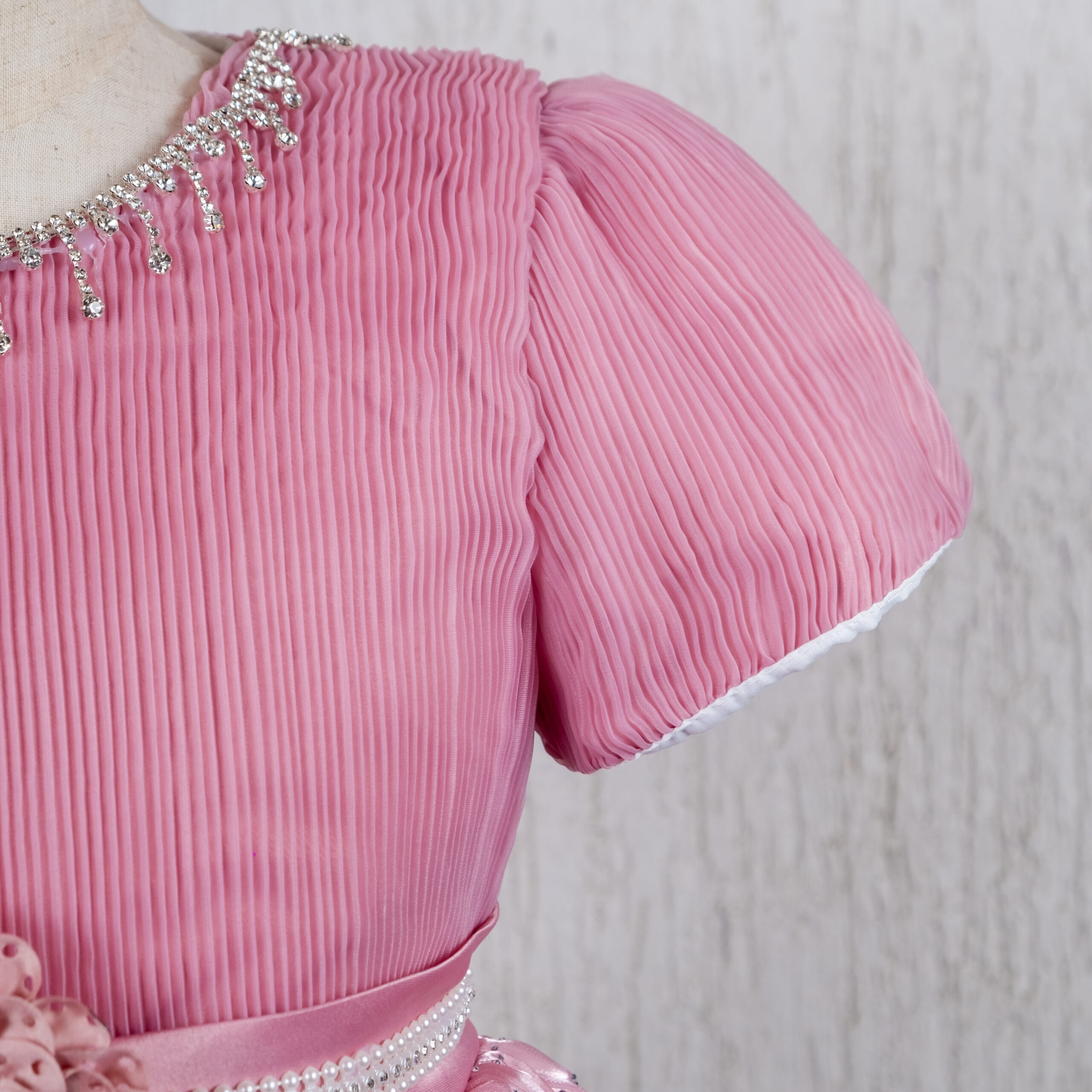 Rose Pink Crystal Gown - Image 3